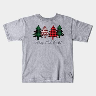 Merry and Bright Christmas Kids T-Shirt